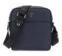 GUESS Sac à épaule bandoulière bleu foncé pour homme - Saffiano Top Zip Crossbody Bag Dark Blue 298791