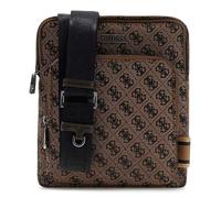 GUESS sac à épaule bandoulière Boston Crossbody Flat Coffee marron clair