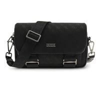 GUESS sac à épaule bandoulière Boston Messenger Dark Black noir