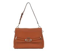 GUESS Sac à épaule bandoulière brun clair pour femme - Silvye Flap Shoulder Bag Cognac 290601