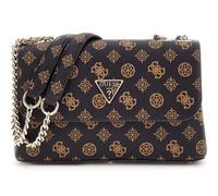 GUESS Sac à épaule bandoulière brun foncé brun clair pour femme - Eco Erica Convertible Crossbody Flap Mocha Logo 298294