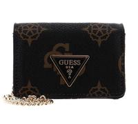 GUESS Sac à épaule bandoulière brun foncé brun clair pour femme - Meridian Micro Mini Mocha Logo 245330