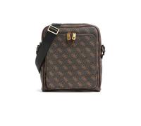 GUESS Sac à épaule bandoulière brun foncé brun clair pour homme Milano Top Zip Xbody With Front Pocket Brown / Ochre 269997