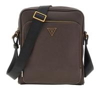 GUESS Sac à épaule bandoulière brun foncé pour homme Milano Top Crossbody Dark Brown 273649