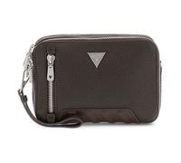 GUESS Sac à épaule bandoulière brun foncé pour homme - Torino Camera Bag Double Zip Dark Brown 325773