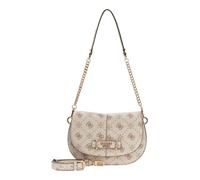 GUESS sac à épaule bandoulière Carrie Logo Flap Shoulder Bag Vanilla Logo écru