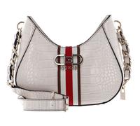 GUESS Sac à épaule bandoulière crème marron pour femme - Nelka Top Zip Crossbody Stone 256202