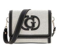 GUESS Sac à épaule bandoulière crème noir pour femme - Sebina Flap Shoulder Bag Natural / Black 294386