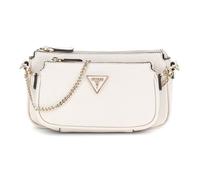 GUESS Sac à épaule bandoulière crème pour femme - Noelle II Double Pouch Crossbody Bag Bone 310950