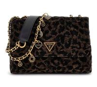 GUESS sac à épaule bandoulière Giully II 2 Compartment Convertible Flap Dark Logo noir