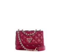 GUESS sac à épaule bandoulière Giully II Mini Compound Convertible Flap Bag Dark Cherry rouge foncé