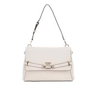 GUESS Sac à épaule bandoulière gris clair pour femme - Silvye Flap Shoulder Bag Stone 293302