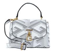GUESS Sac à épaule bandoulière gris noir pour femme - Montreal Mini Crossbody Flap Stone Logo 214464