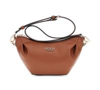 GUESS Sac à épaule bandoulière marron pour femme - Amorette Top Zip Shoulder Bag Cognac 324360
