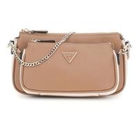 GUESS sac à épaule bandoulière Noelle II Double Pouch Crossbody Bag Tan Multi taupe