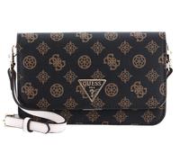 GUESS sac à épaule bandoulière Noelle Xbody Flap Organizer Mocha Logo