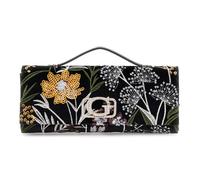 GUESS Sac à épaule bandoulière noir orange pour femme - Zalina Top Handle Clutch Black Multi 327345