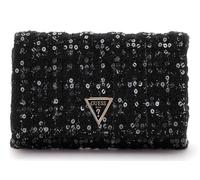 GUESS Sac à épaule bandoulière noir pour femme - Giully Mini Xbody Flap Organizer Black / Gold 306803