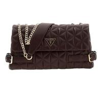 GUESS sac à épaule bandoulière Paisleigh Convertible Xbody Flap Bag Espresso marron foncé