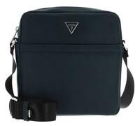 GUESS Sac à épaule bandoulière pétrole pour homme - Certosa Smart Top Zip Crossbody Flat Teal 239016