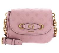 GUESS Sac à épaule bandoulière rose pour femme - Izzy Compartment Flap Apricot Rose Logo 248652