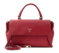GUESS sac à épaule bandoulière sac à main Devon Top Handle Flap Dark Cherry rouge foncé