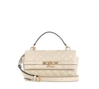 Guess Sac à main Idra Top Handle Flap Crème Femme