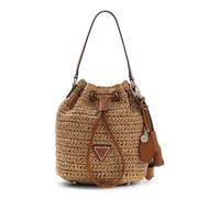 GUESS sac à épaule bandoulière sac à main Ofelia Top Handle Bucket Natural/Cognac marron clair