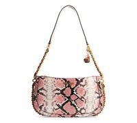 GUESS Sac à épaule bandoulière saumon noir pour femme - Abey Hobo Pink Python 177889