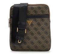 GUESS sac à épaule bandoulière Vezzola Smart Crossbody Flat Bag Coffee marron clair