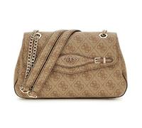 GUESS Sac à épaule beige brun clair pour femme - Katya Convertible Xbody Flap Bag Latte Logo 311464