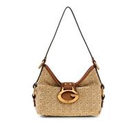 GUESS Sac à épaule beige marron pour femme - Camden Mini Shoulder Bag Natural / Cognac 341426