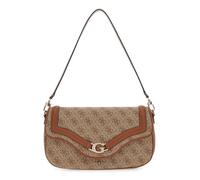 GUESS Sac à épaule beige taupe pour femme - Dea Flap Shoulder Bag Latte Logo 325163