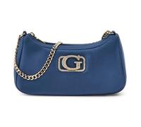 GUESS Sac à épaule bleu pour femme - Prue Mini Top Zip Shoulder Bag Slate 315250