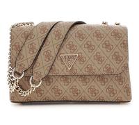 GUESS Sac à épaule brun clair pour femme - Eco Erica Convertible Xbody Flap Bag Latte Logo 298343