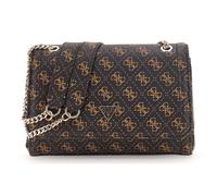 GUESS Sac à épaule brun foncé brun clair pour femme - Noelle II Convertible Xbody Flap Bag Brown Logo 310236
