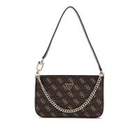 GUESS Sac à épaule brun foncé brun clair pour femme - Noelle II Mini Top Zip Shoulder Bag Brown Logo 310231
