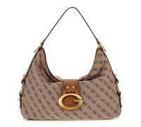 GUESS sac à épaule Camden Shoulder Bag Latte Logo/Cognac brun