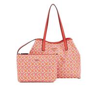 GUESS Sac à épaule corail jaune pour femme Vikky II Tote Bag Coral Multi Logo 273228