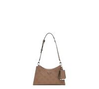 Guess Sac à épaule Cresidia II Top Zip Shoulder Bag – Dark Taupe – Logo