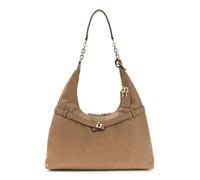 GUESS sac à épaule Ella Logo Hobo Beige Logo taupe