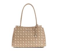 GUESS sac à épaule Emelie Logo Girlfriend Carryall Biscotti Logo marron clair