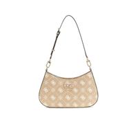 GUESS sac à épaule Emelie Logo Top Zip Shoulder Bag Biscotti Logo taupe