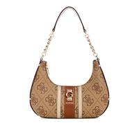 GUESS sac à épaule Erenia Top Zip Shoulder Bag Latte Logo marron clair
