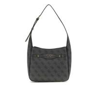 GUESS Sac à épaule gris foncé noir pour femme - Katya Hobo Shoulder Bag Coal Logo 311740