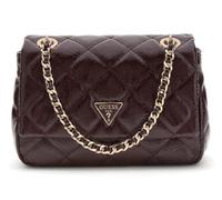 GUESS sac à épaule Juliet Mini Flap Bag Burgundy violet foncé