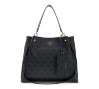 GUESS sac à épaule Lorella Logo Girlfriend Tote Coal Logo gris foncé