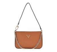 GUESS Sac à épaule marron pour femme - Noelle II Mini Top Zip Shoulder Bag Light Cognac 310202