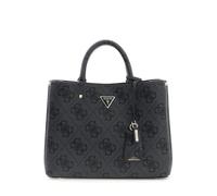 GUESS sac à épaule Meridian II Girlfriend Satchel Coal Logo gris foncé