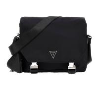 GUESS Sac à épaule noir pour femme et homme Certosa Roma Flap Messenger Bag 269007